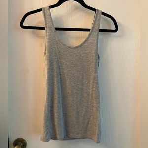 Gray flowy tank top